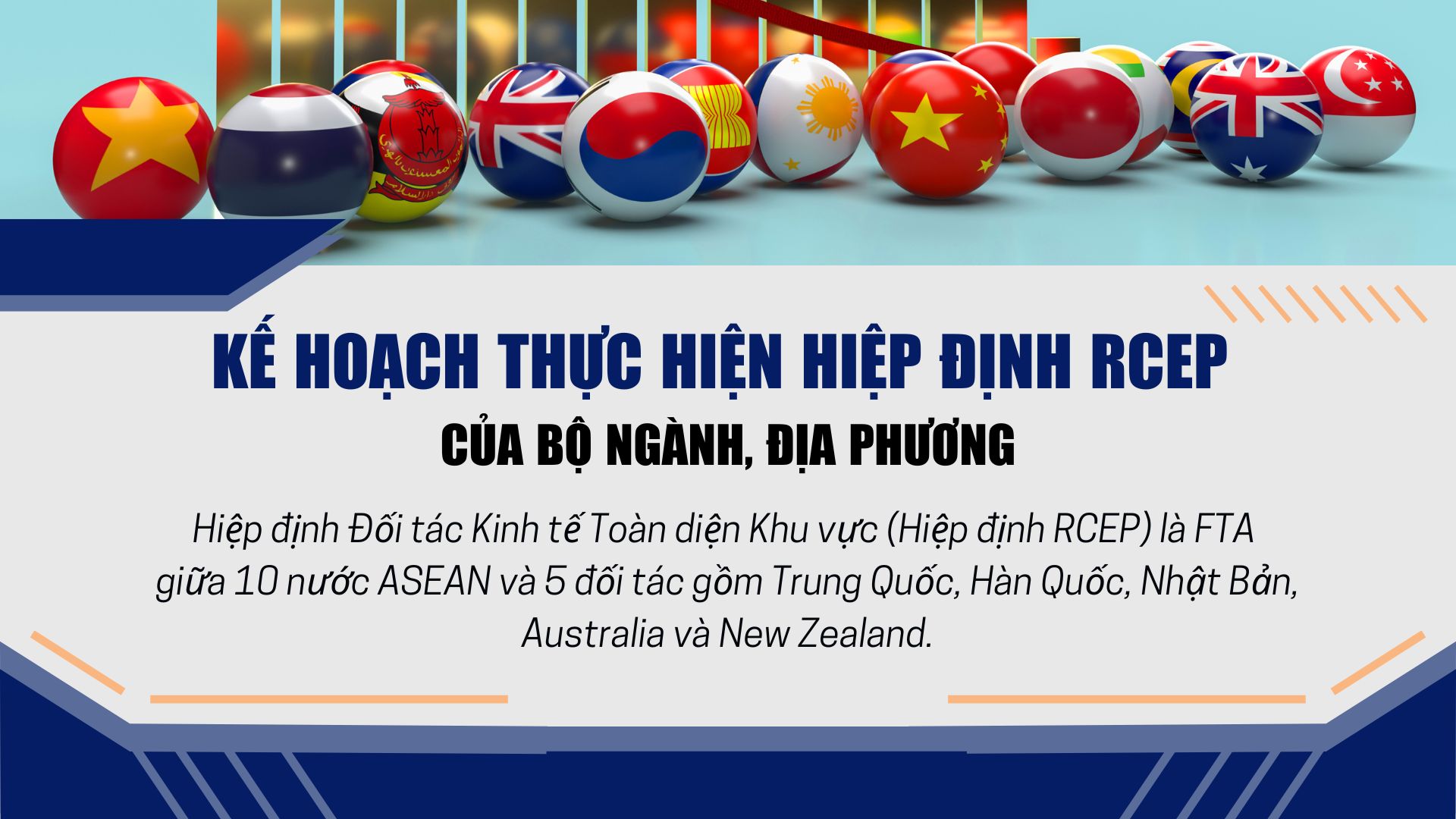 Kế hoạch thực hiện Hiệp định RCEP của một số bộ ngành, địa phương