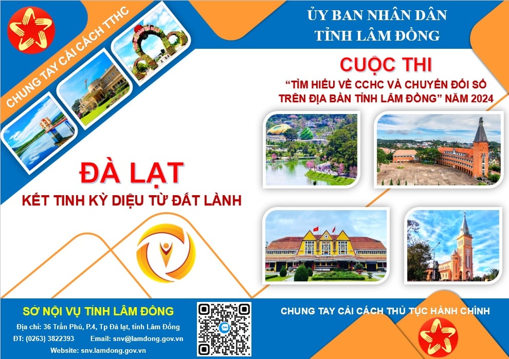 Đáp án tuần 3 Cuộc thi Tìm hiểu về Cải cách hành chính và Chuyển đổi số tỉnh Lâm Đồng