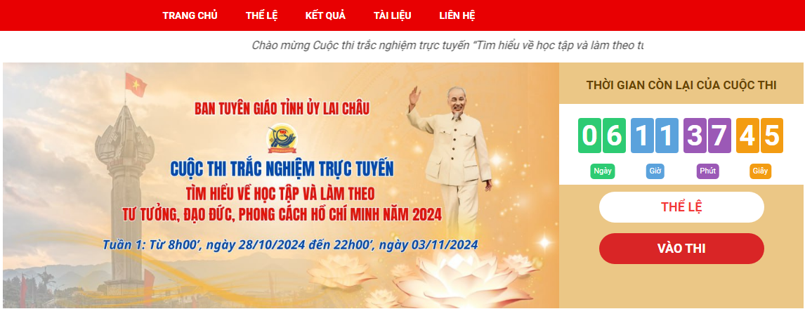 Đáp án tuần 3 Cuộc thi Tìm hiểu về học tập làm theo tư tưởng Hồ Chí Minh tỉnh Lai Châu