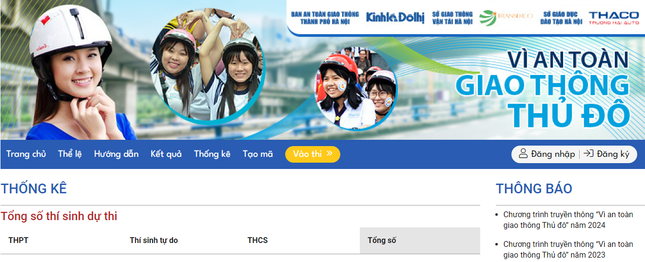 Câu hỏi kèm đáp án vòng 3 Cuộc thi trắc nghiệm Vì an toàn giao thông Thủ đô 2024