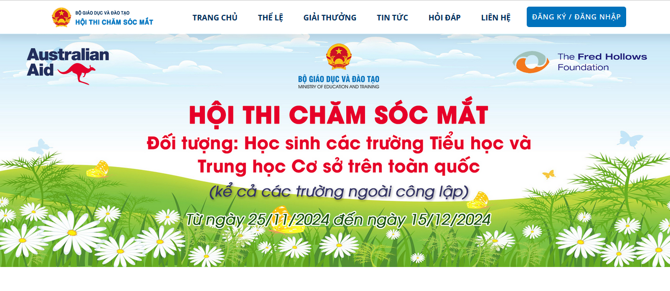 Đáp án Cuộc thi chăm sóc mắt và phòng chống suy giảm thị lực ở học sinh 2024 dành cho học sinh THCS