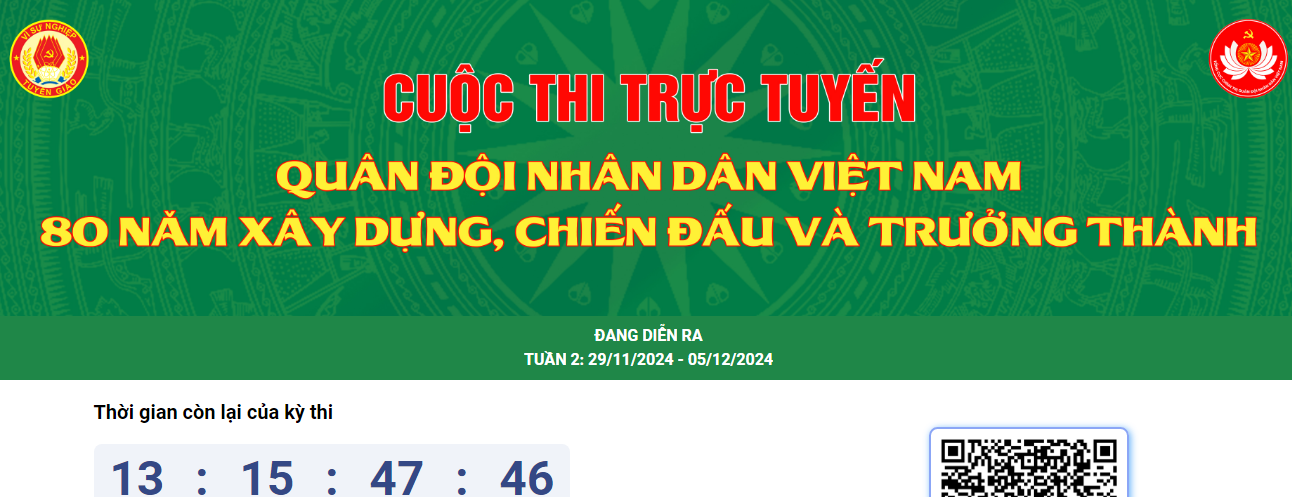 Đáp án tuần 2 Cuộc thi trực tuyến Quân đội Nhân dân Việt Nam 80 năm xây dựng, chiến đấu và trưởng thành