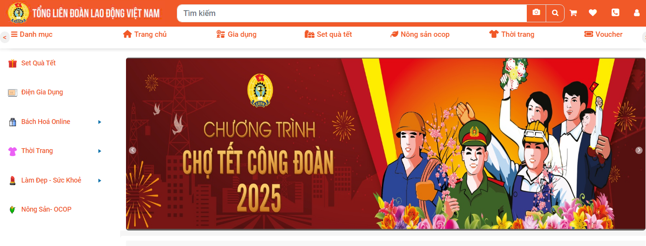 Cách hủy đơn hàng trên Chợ Tết Công đoàn 2025 trực tuyến