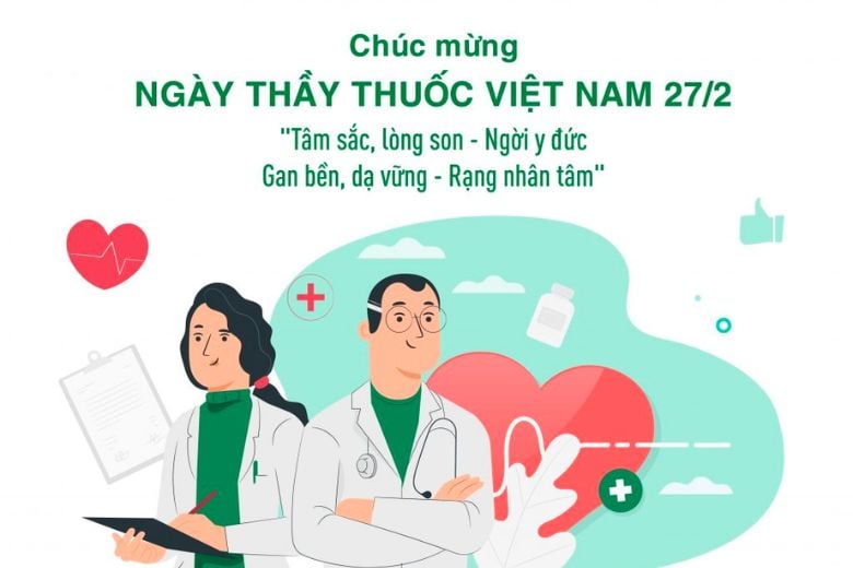 Những mẫu thiệp chúc mừng ngày Thầy thuốc Việt Nam 27/02