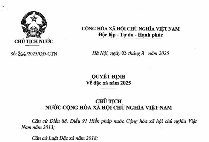 Đã có Quyết định 266 về đặc xã năm 2025 của Chủ tịch nước