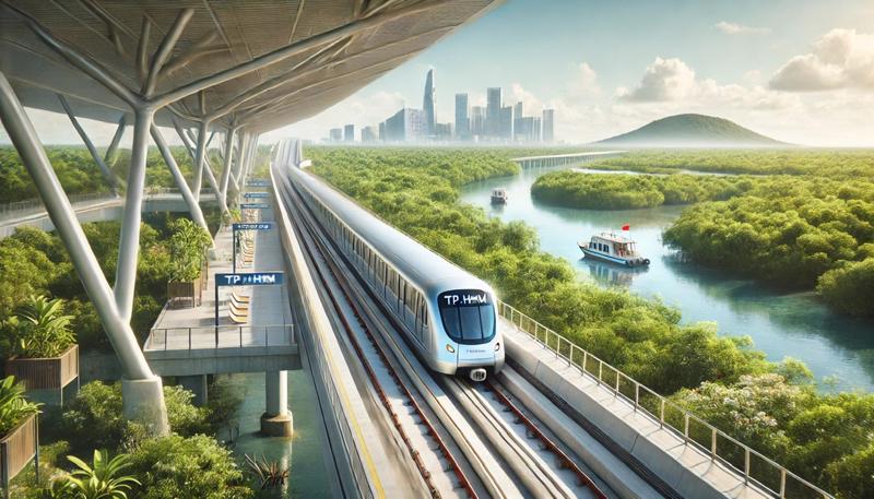 Nghiên cứu triển khai tàu điện ngầm từ TPHCM đi Cần Giờ