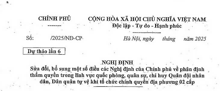Đã có dự thảo sửa đổi thủ tục đăng ký và chế độ chính sách của công dân đăng ký nghĩa vụ quân sự