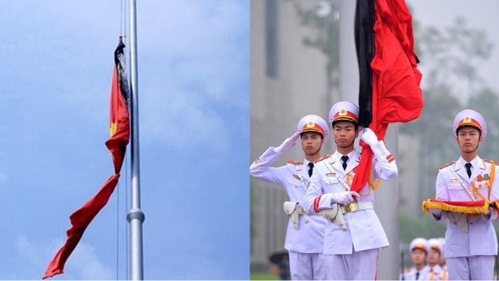 Thời gian tổ chức Lễ Quốc tang và quy định về việc treo cờ rủ
