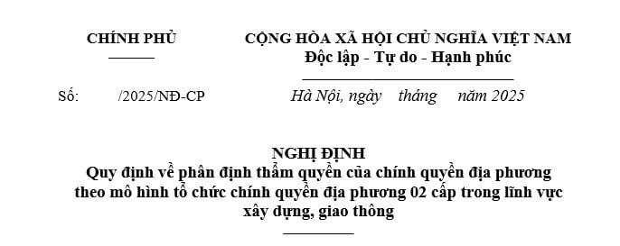 Đã có dự thảo về phân cấp phân quyền trong quản lý nhà nước lĩnh vực giao thông
