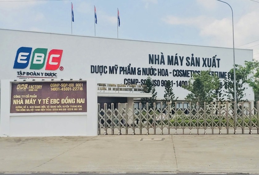 Quyết định 271/QĐ-QLD thu hồi Giấy chứng nhận ‘Thực hành tốt sản xuất mỹ phẩm’ đối với Công ty cổ phần nhà máy y tế EBC Đồng Nai 