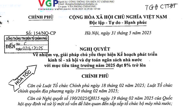 Đã có Nghị quyết 154/NQ-CP chỉ đạo hoả tốc về sắp xếp tổ chức bộ máy