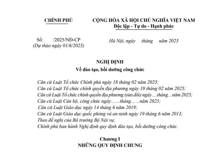 Đã có dự thảo Nghị định về đào tạo bồi dưỡng công chức thay thế Nghị định 101/2017/NĐ-CP