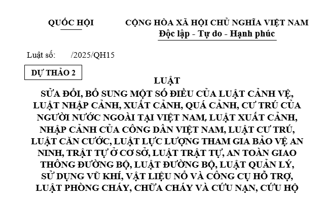 Đã có dự thảo Luật sửa đổi 10 Luật liên quan đến công tác công an