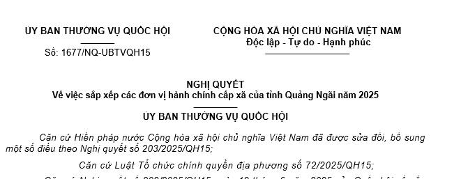 Danh sách đơn vị hành chính cấp xã của tỉnh Quảng Ngãi mới? Mức lương tối thiểu vùng tại tỉnh Quảng Ngãi?