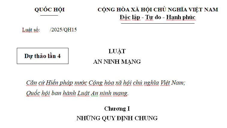 Đã có dự thảo Luật An ninh mạng