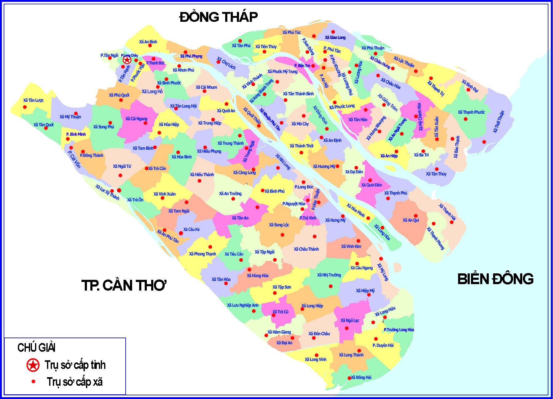 Bản đồ Vĩnh Long mới nhất