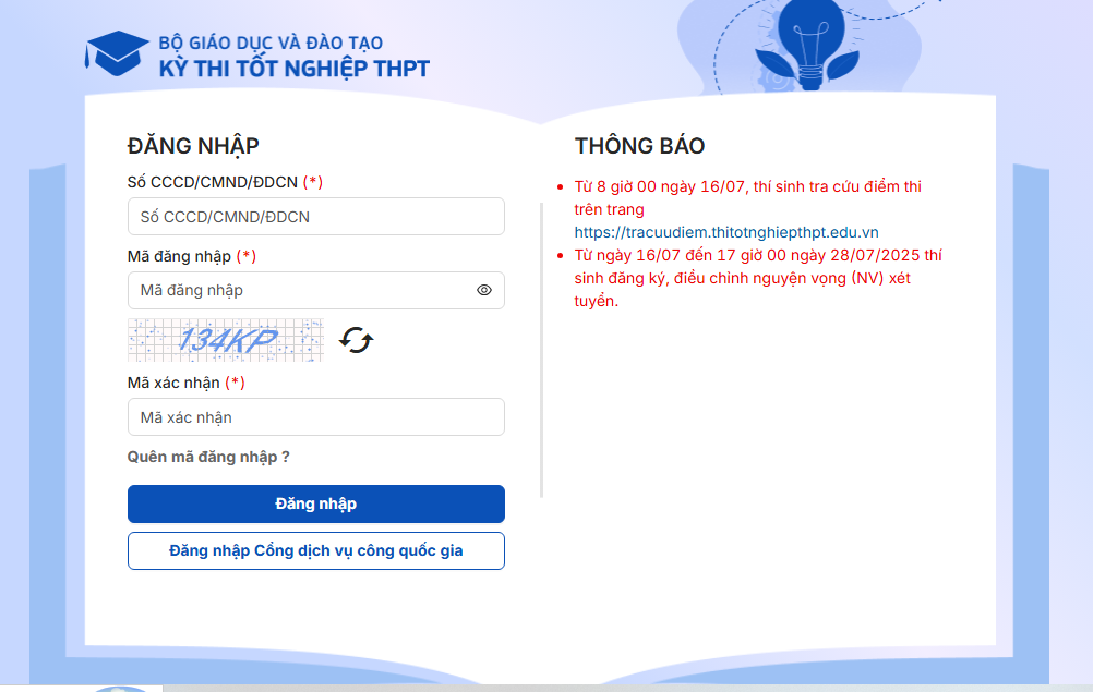 Mấy giờ hết hạn điều chỉnh nguyện vọng xét tuyển đại học 2025