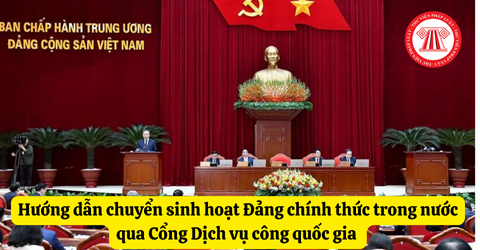 Hướng dẫn chuyển sinh hoạt Đảng chính thức trong nước qua Cổng Dịch vụ công quốc gia đầy đủ, chi tiết