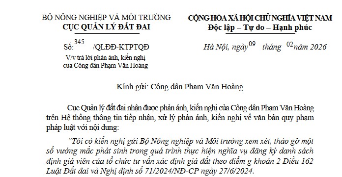 Giải đáp vướng mắc về nghĩa vụ của tổ chức tư vấn xác định giá đất