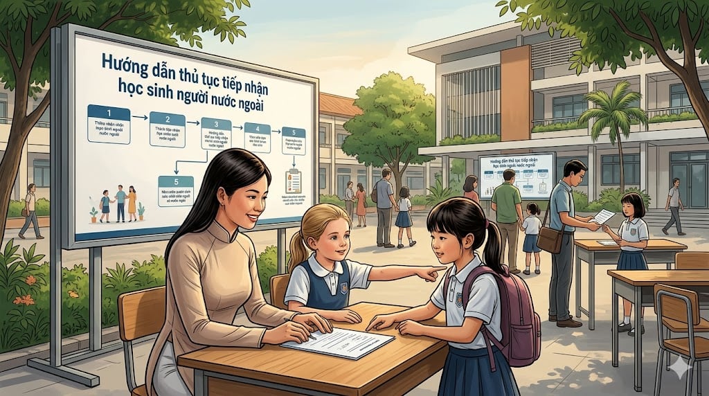 Hướng dẫn thủ tục tiếp nhận học sinh người nước ngoài từ 10/5/2026