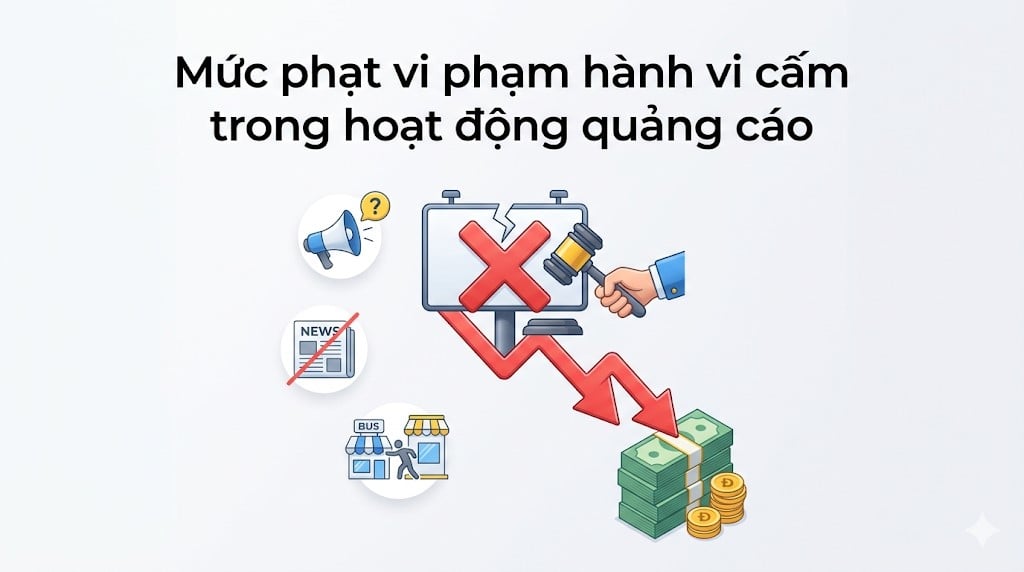Mức phạt vi phạm hành vi cấm trong hoạt động quảng cáo từ 15/05/2026