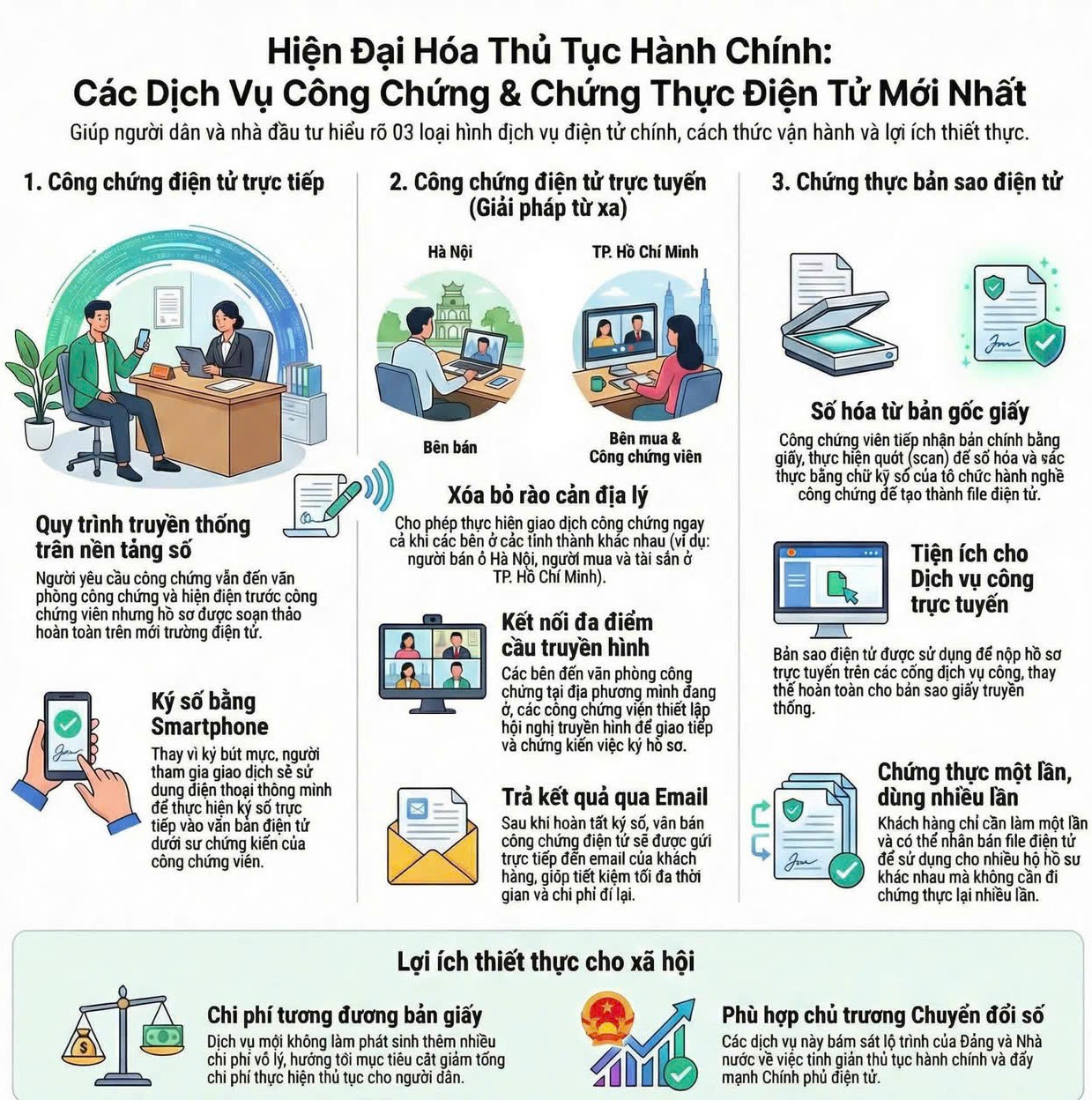 Các dịch vụ công chứng và chứng thực điện tử mới nhất 2026 (Hình ảnh từ Internet)