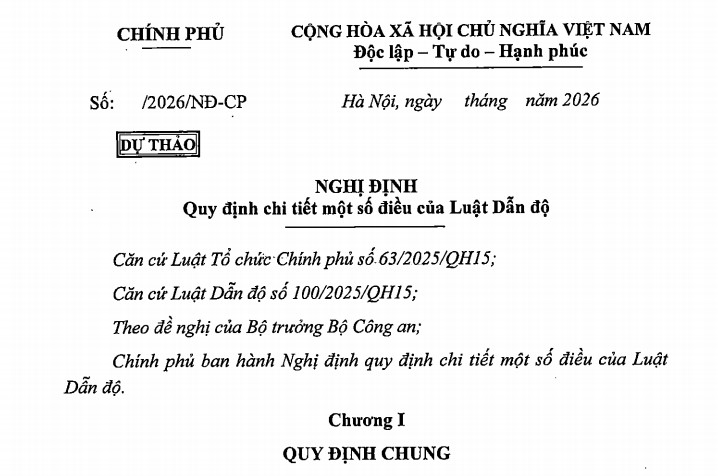 Đã có Dự thảo Nghị định hướng dẫn Luật Dẫn độ
