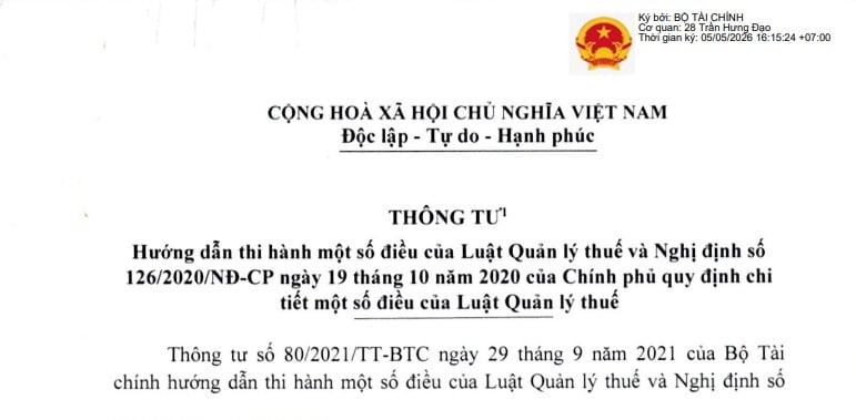 Văn bản hợp nhất Thông tư hướng dẫn Luật Quản lý thuế mới nhất 2026