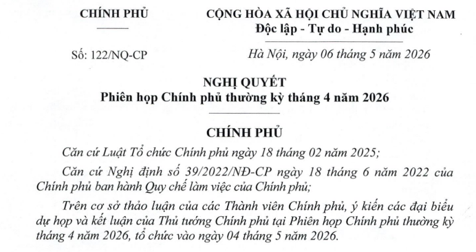 Đã có Nghị quyết 122/NQ-CP quyết nghị sáp nhập thôn, tổ dân phố