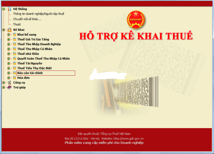 Thông báo nâng cấp phần mềm HTKK 5.6.8 ngày 22/5/2026 của Cục Thuế