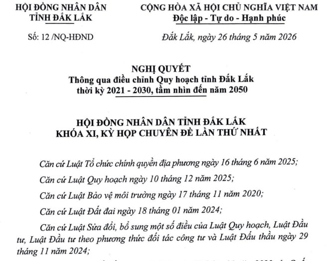 [Cập nhật mới] Quy hoạch tỉnh Đắk Lắk thời kỳ 2021 - 2030, tầm nhìn đến năm 2050