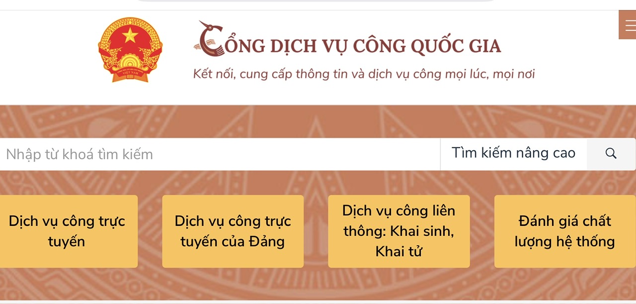 11 thông tin cung cấp trên Cổng Dịch vụ công quốc gia từ ngày 20/7/2026