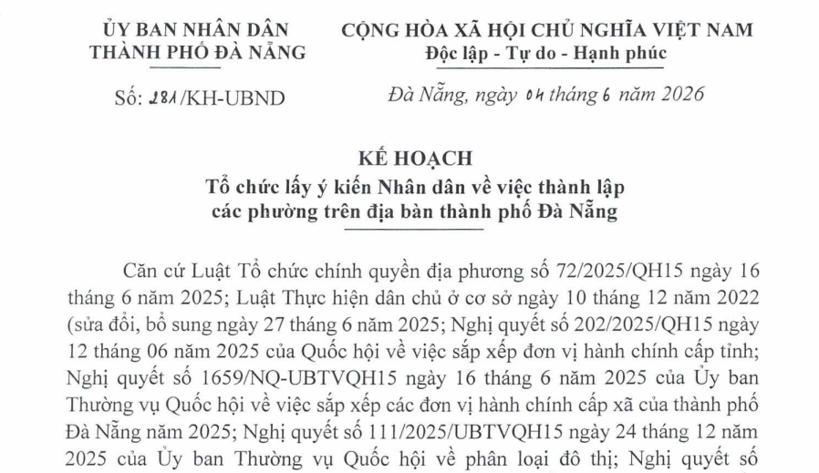 Danh sách 10 phường mới tại Đà Nẵng (dự kiến)