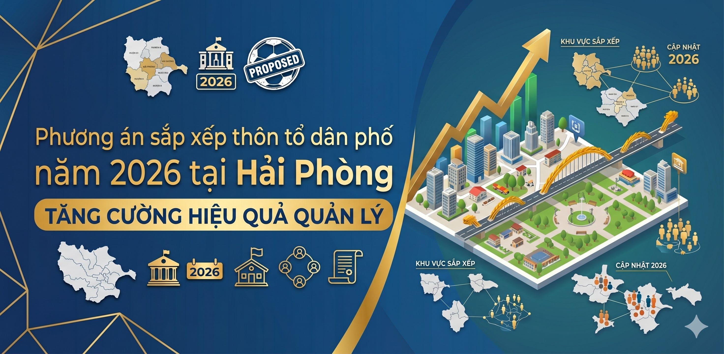 Phương án sắp xếp thôn tổ dân phố năm 2026 tại Hải Phòng