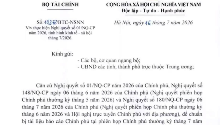 Công văn 10272/BTC-NSNN lưu ý hoàn thành sáp nhập trường học trước 30/8/2026