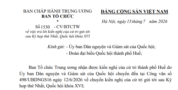 Toàn văn Công văn 1530-CV/BTCTW về phụ cấp 30% công tác Đảng đối với cán bộ công chức cấp xã