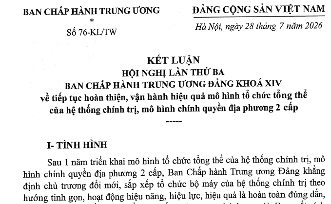 Kết luận 76-KL/TW về cải cách tiền lương gắn với tinh gọn bộ máy và tiền lương cán bộ công chức cấp xã ra sao?