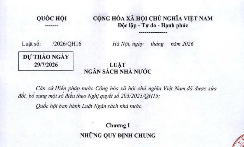 Dự thảo Luật Ngân sách nhà nước ra sao? 