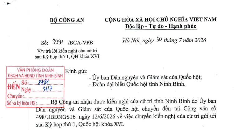 Công văn 3991/BCA-VPB: Bộ Công an xử lý tội phạm công nghệ cao và lừa đảo qua mạng như thế nào?