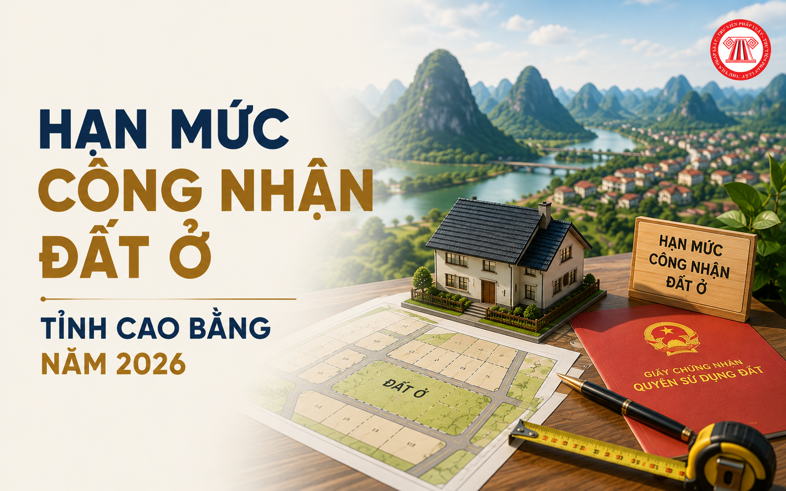 Hạn mức công nhận đất ở tỉnh Cao Bằng năm 2026 quy định thế nào?