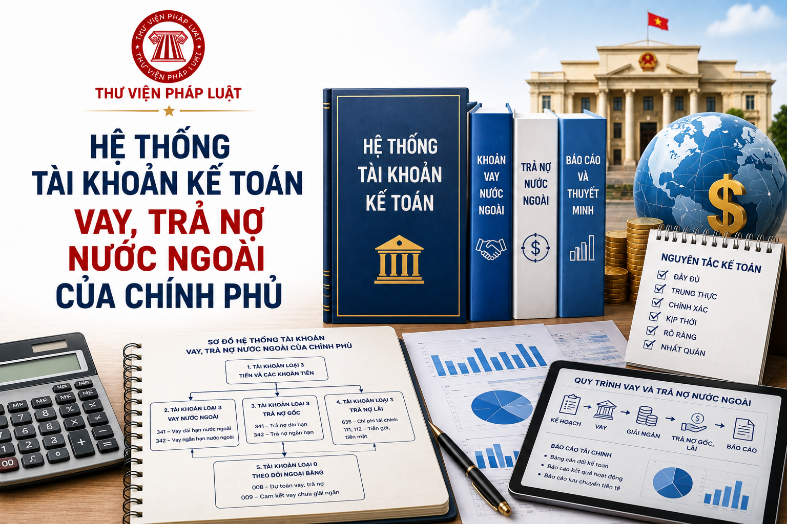 Hệ thống tài khoản kế toán theo Thông tư 119/2026/TT-BTC về khoản vay, trả nợ nước ngoài của Chính phủ ra sao?
