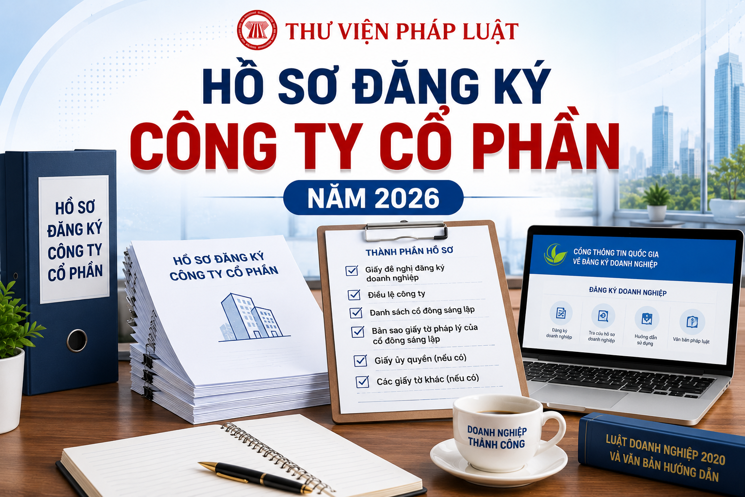 Hồ sơ đăng ký công ty cổ phần năm 2026 bao gồm những gì?