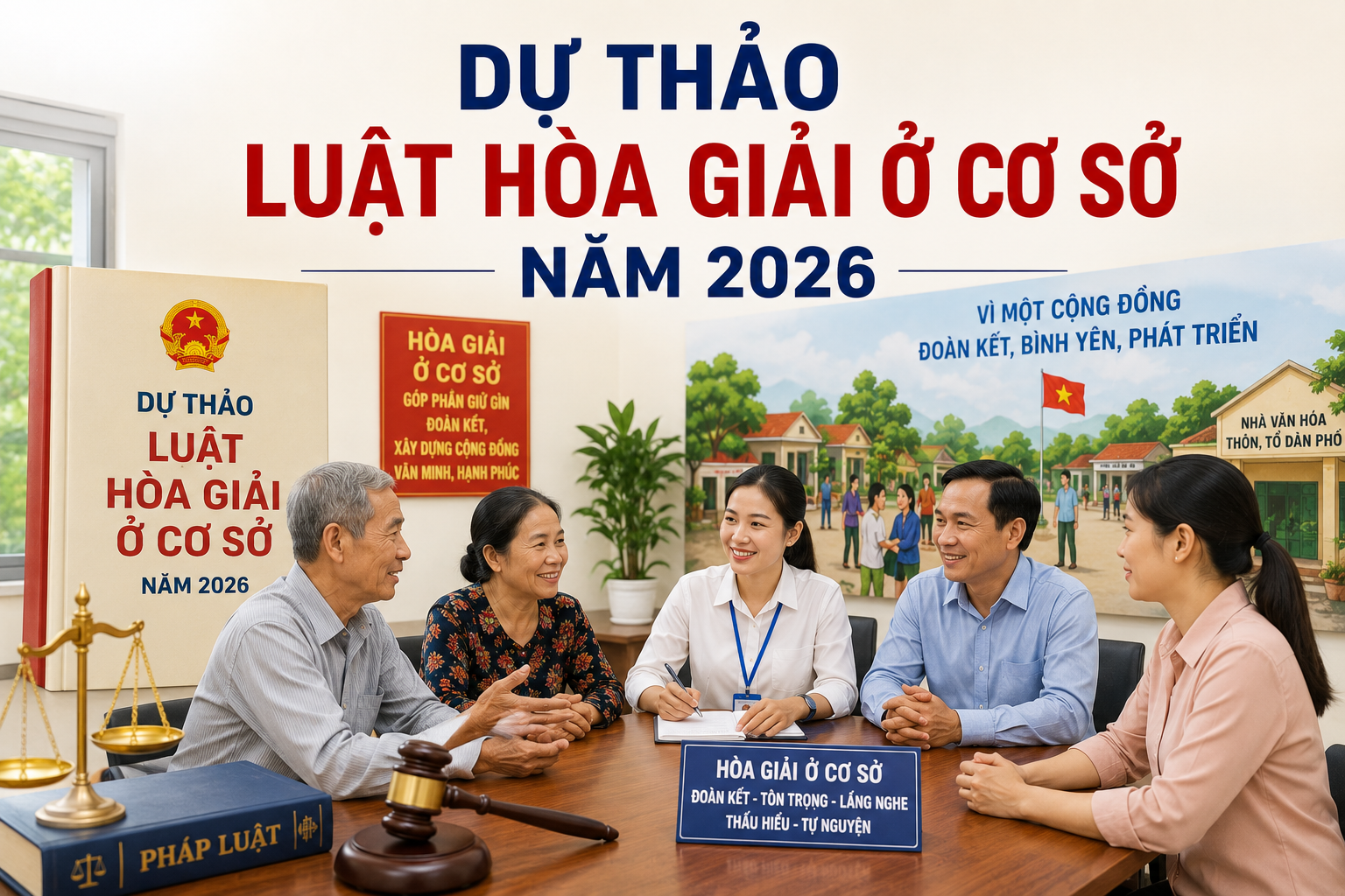 Dự thảo Luật Hòa giải ở cơ sở năm 2026 có những nội dung gì?