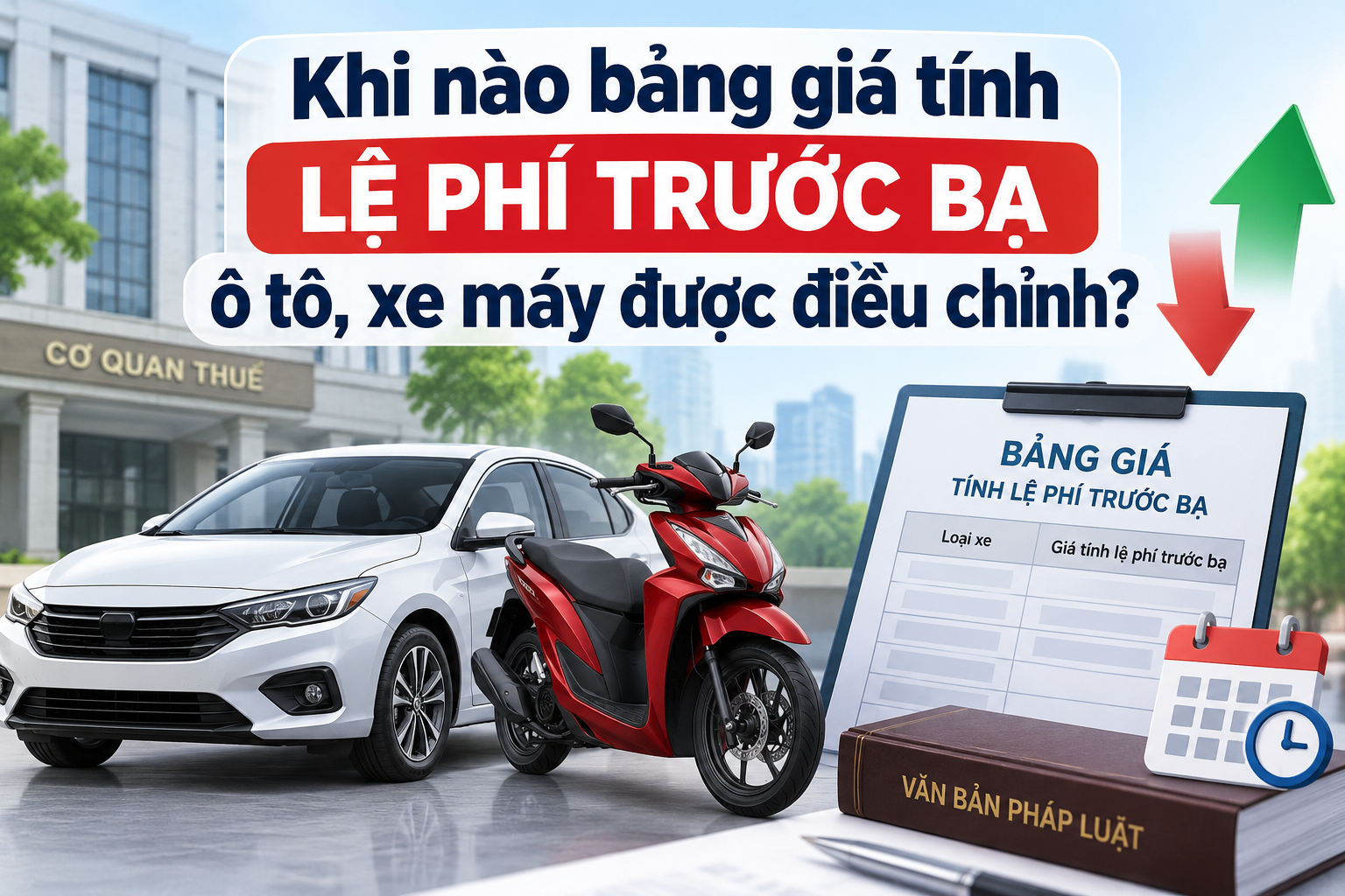 Khi nào bảng giá tính lệ phí trước bạ ô tô, xe máy được điều chỉnh theo Nghị định 10/2022/NĐ-CP?