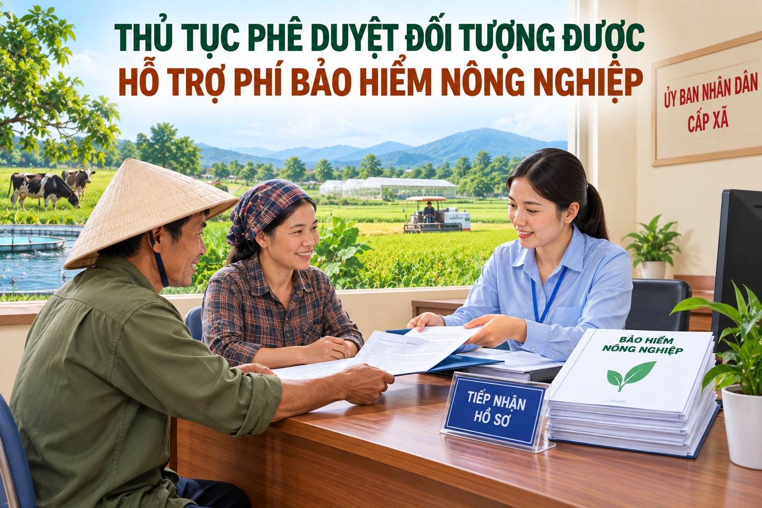 Thủ tục phê duyệt đối tượng được hỗ trợ phí bảo hiểm nông nghiệp ra sao?