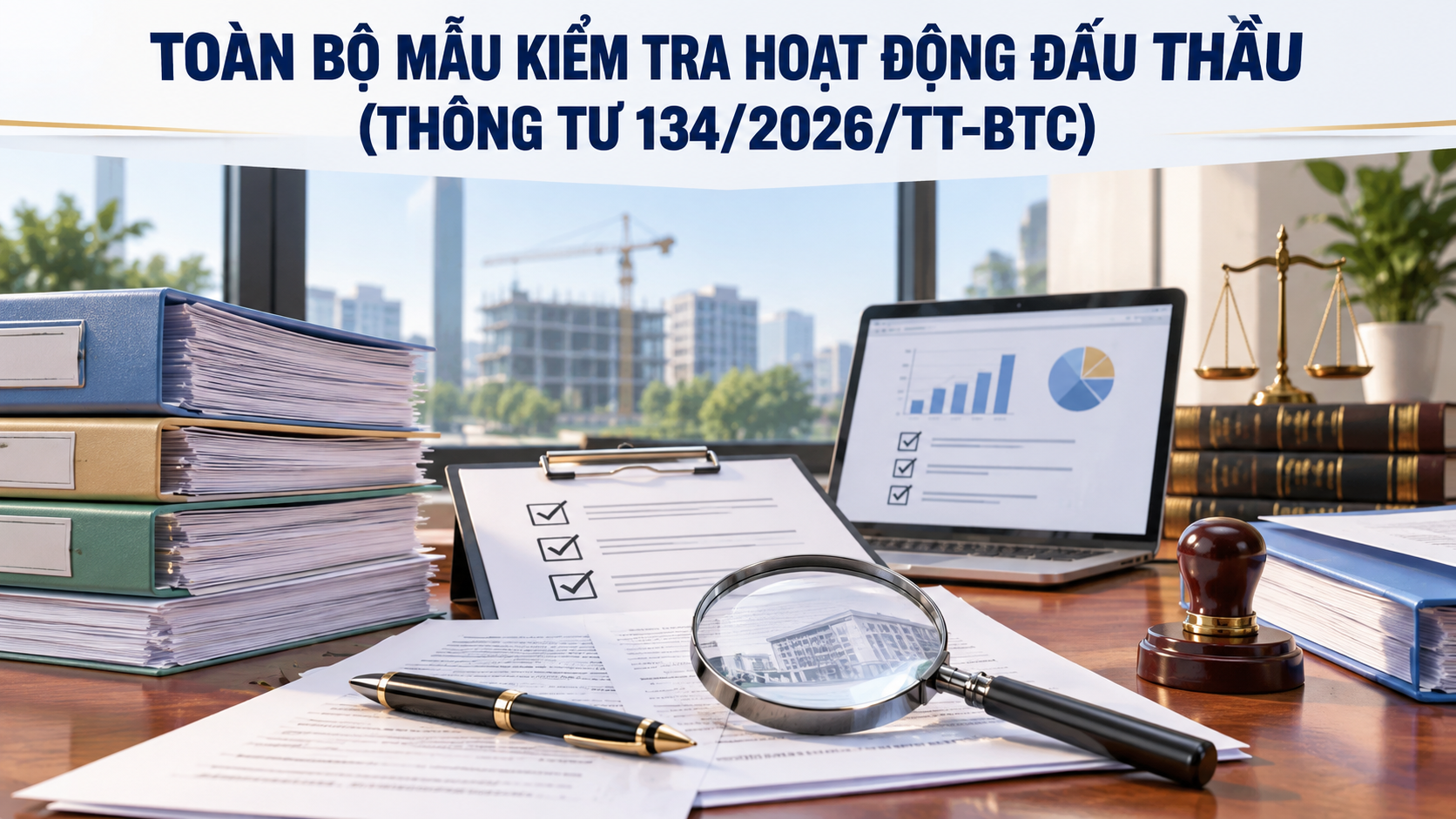 Toàn bộ mẫu kiểm tra hoạt động đấu thầu theo Thông tư 134/2026/TT-BTC thế nào?