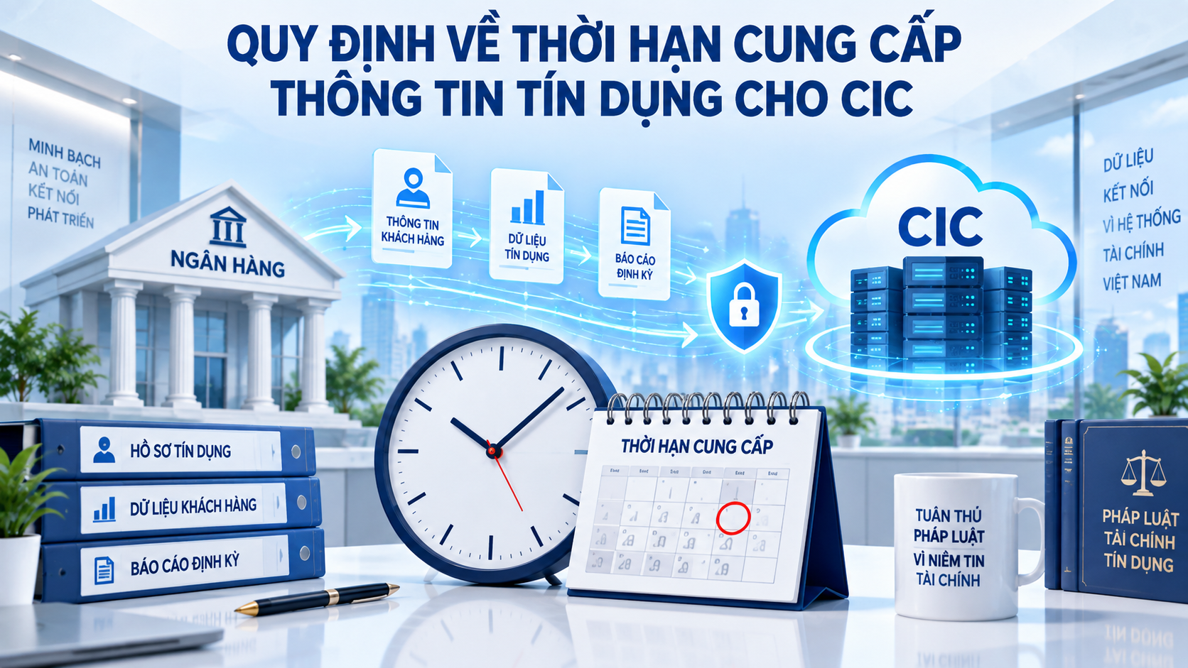 Quy định về thời hạn cung cấp thông tin tín dụng cho CIC như thế nào?