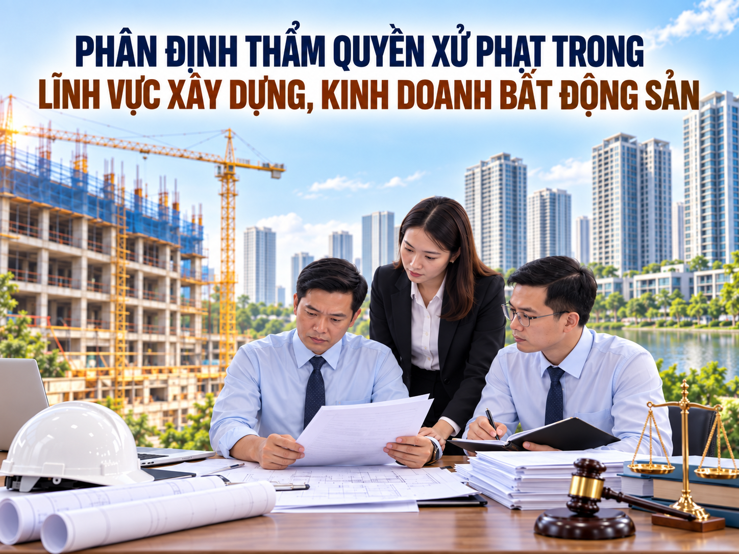 Phân định thẩm quyền xử phạt trong lĩnh vực xây dựng, kinh doanh bất động sản ra sao?