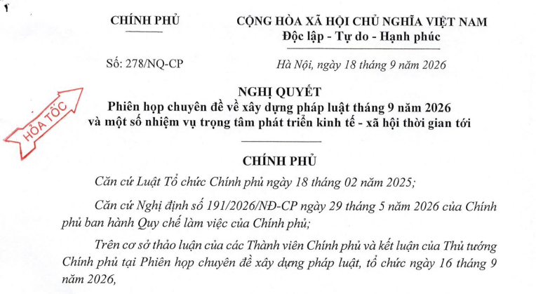 Nghị quyết 278/NQ-CP thống nhất thời hạn sử dụng nhà chung cư