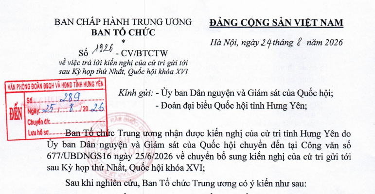 Công văn 1926-CV/BTCTW chế độ tiền lương, phụ cấp công chức khối Đảng cấp xã ra sao?